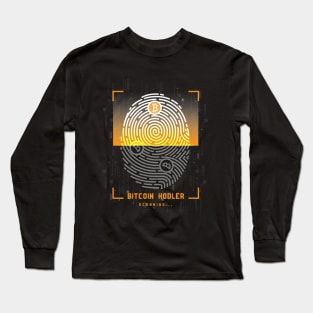 Bitcoin Fingerprint DNA Long Sleeve T-Shirt